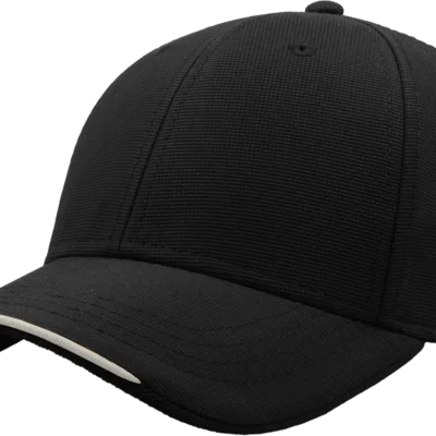 Casquette Atlantis Estoril noire personnalisable visière contrastée marquage DTF Pilou Shop 64 Pau