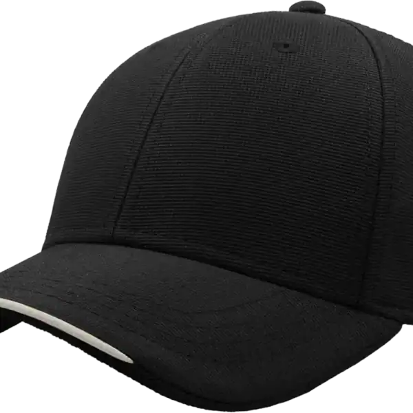 Casquette Atlantis Estoril noire personnalisable visière contrastée marquage DTF Pilou Shop 64 Pau