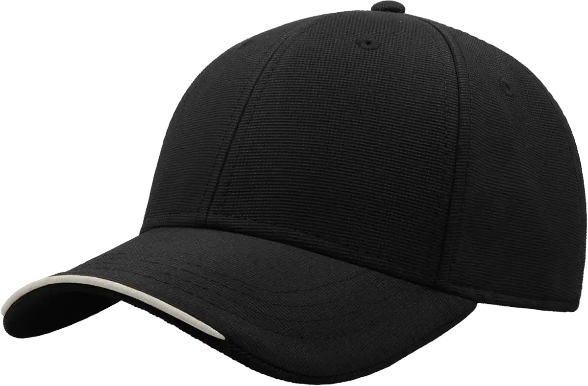 Casquette Atlantis Estoril noire personnalisable visière contrastée marquage DTF Pilou Shop 64 Pau
