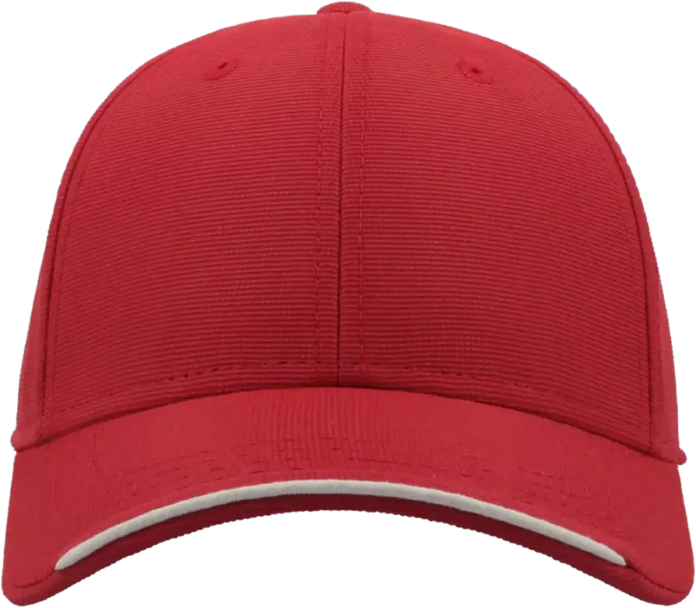 Casquette Atlantis Estoril personnalisable avec visière contrastée marquage logo entreprise Pilou Shop 64 rouge