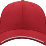 Casquette Atlantis Estoril personnalisable avec visière contrastée marquage logo entreprise Pilou Shop 64 rouge