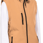 Femme portant un gilet sans manches beige Kariban