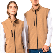 Gilets beige sans manches Kariban unisexes