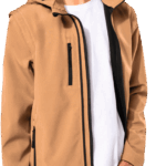 Veste beige à capuche pour homme Kariban