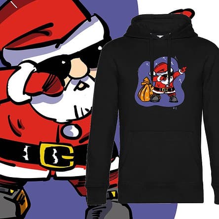Sweat-shirt à capuche DAB Père Noël By Sly
