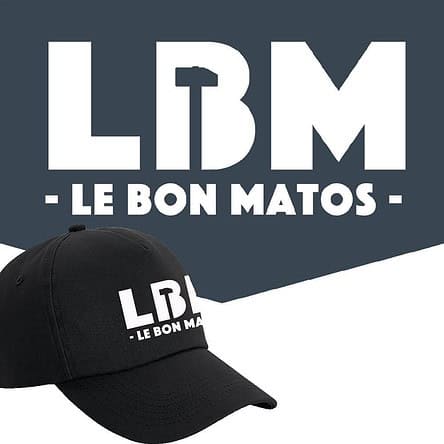 casquette noir logo lbm le bon matos