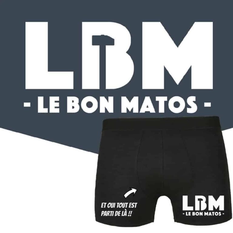 boxer sous vetement humour lbm