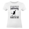 T shirt femme BLANC SKI THERAPIE