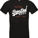 t shirt noir super dad vintage – le style des papas qui assurent