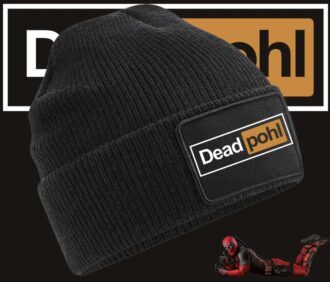 Bonnet noir DeadPohl avec patch et isolation Thinsulate 3M