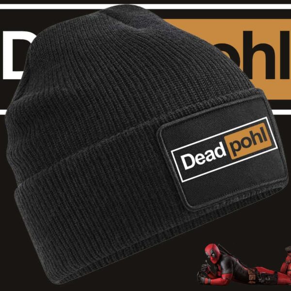 Bonnet noir DeadPohl avec patch et isolation Thinsulate 3M