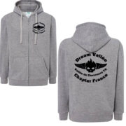 Sweat à capuche gris avec logo Dream Vallée.
