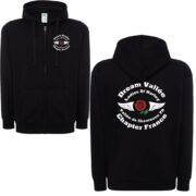 Sweat à capuche noir avec logo Dream Vallée.