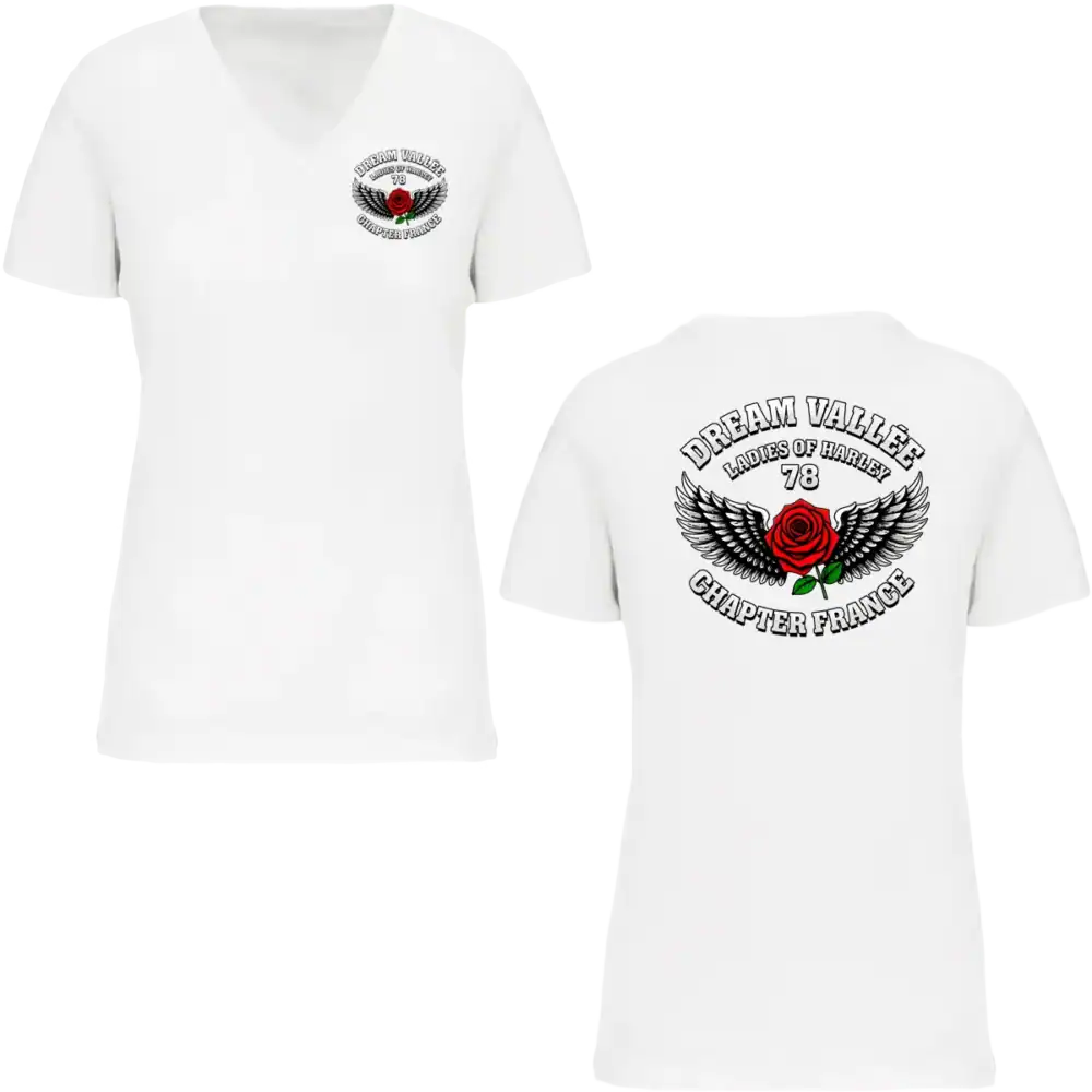 tee shirt BLANC lady dream vallée chapter france