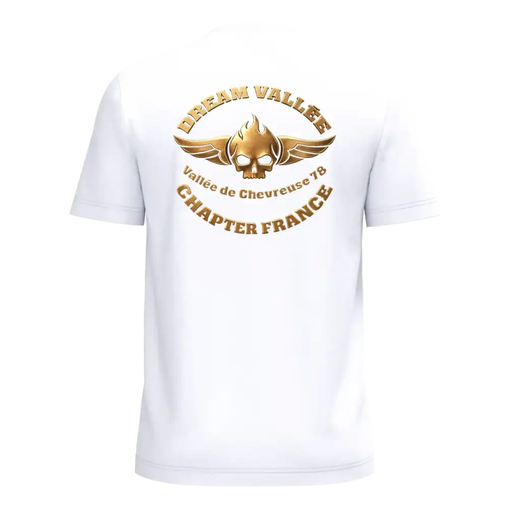 DOS TSHIRT BLANC DREAM VALLEE CHAPTER FRANCE HARLEY DAVIDSON