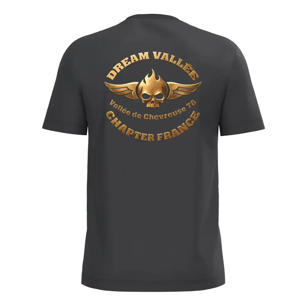 DOS TSHIRT NOIR DREAM VALLEE CHAPTER FRANCE HARLEY DAVIDSON
