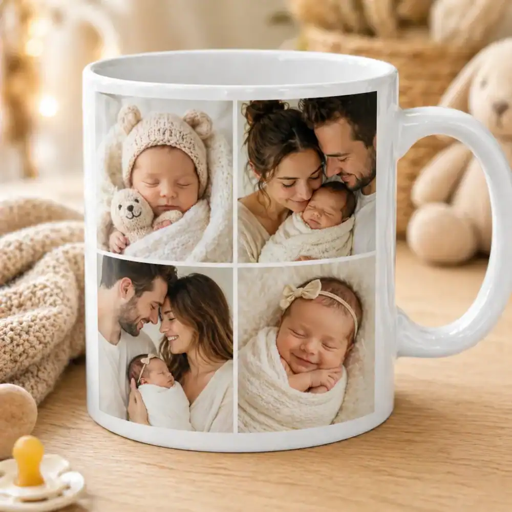 mug personnalisé photo bébé cadeau naissance mug avec photos famille impression haute qualité