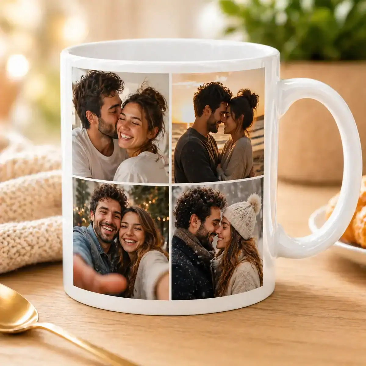 mug personnalisé photo couple cadeau romantique mug avec photos amour impression haute qualité