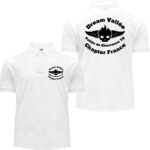 Polo blanc avec logo Dream Vallée.