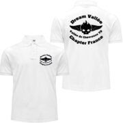 Polo blanc avec logo Dream Vallée.