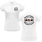 Polo blanc avec logos Harley.