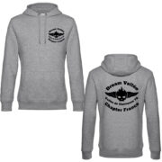 Sweat capuche Dream Vallée gris.