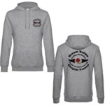 Sweat à capuche gris, logo Dream Vallée.