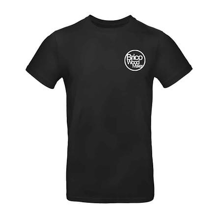 T SHIRT BRICO WOOD MAKER NOIR