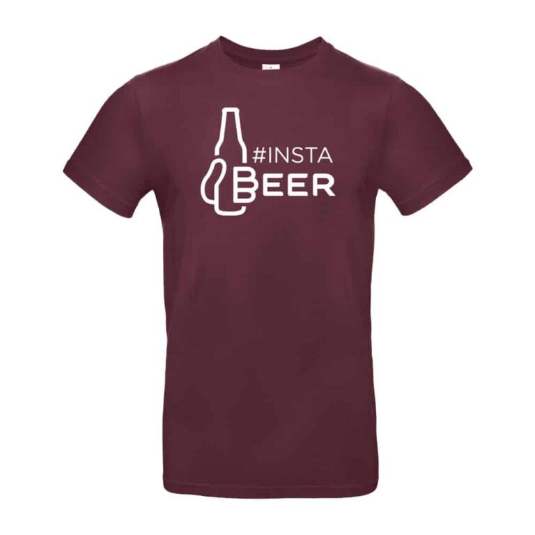 tee shirt instabeer #2 bordeaux