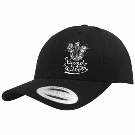 Casquette noire avec logo sand and Silver