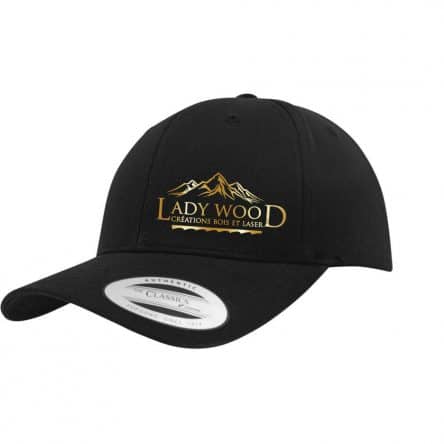 Casquette noire logo Lady Wood.