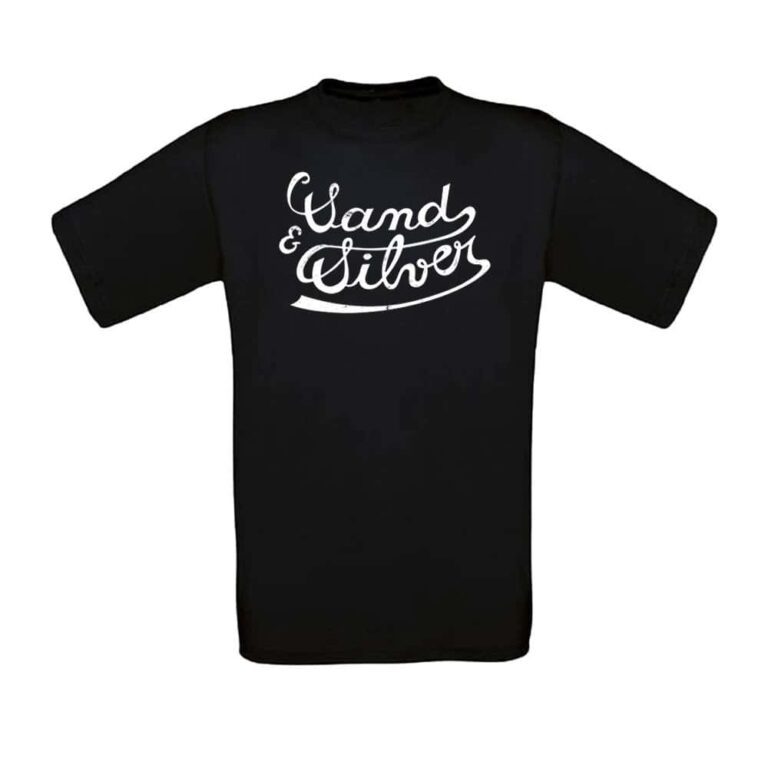 T-shirt noir avec inscription "Stand & Deliver