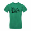 T-shirt vert inscription sand and Silver