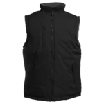 Gilet sans manches noir zippé