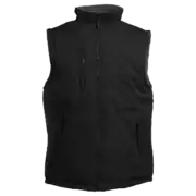 Gilet sans manches noir zippé