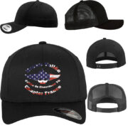 Casquette noire avec logo USA.