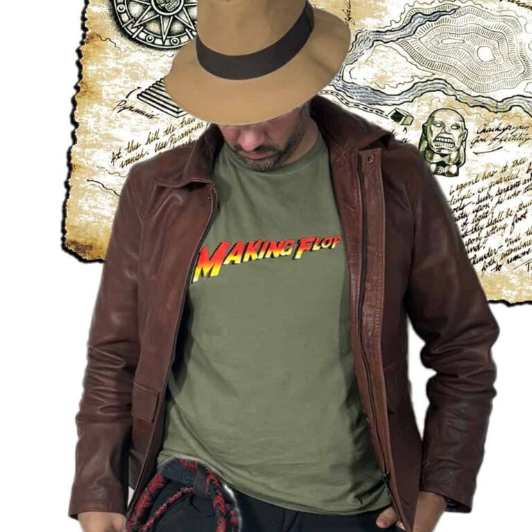 T-shirt Indiana Jones by Making Flof porté édition limitée