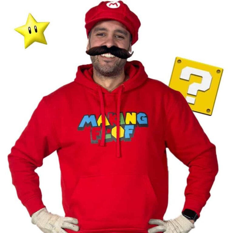 Sweat à capuche Super Mario by Making Flof porté édition limitée