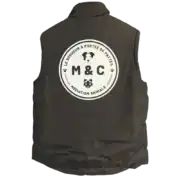 Gilet noir avec logo médiation animale M&C