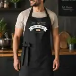 tablier personnalisé professionnel – coton épais avec poche, impression dtf premium