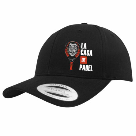 Casquette noire de padel humour la casa de padel