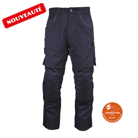 Pantalon de travail noir avec étiquettes