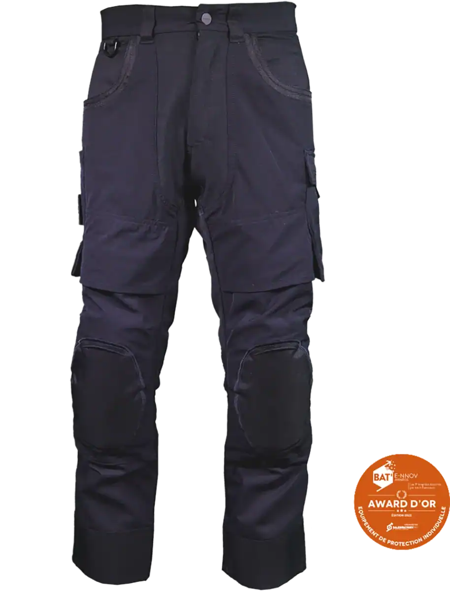 Pantalon de travail IKLOTT YP95 personnalisé avec renforts Cordura et zones bi stretch