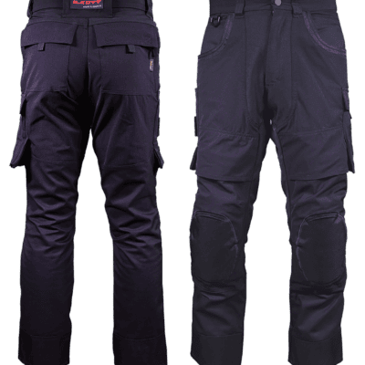 Pantalon de travail noir avec poches et renforts