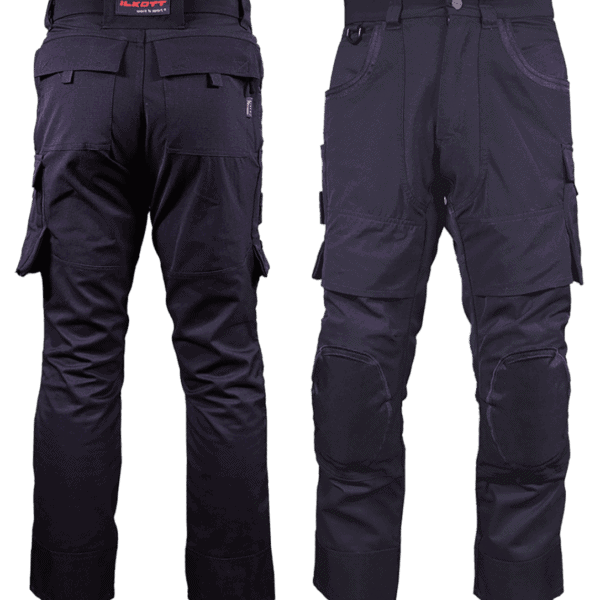 Pantalon de travail noir avec poches et renforts