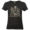 t-shirt noir skull tattoo artist illustration squelette tatoueur impression premium