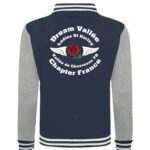 Veste Dream Vallée avec logo rose et ailes.