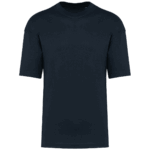 t shirt coupe tendance oversize bleu marine a personnaliser