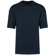 t shirt coupe tendance oversize bleu marine a personnaliser