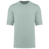 T-shirt vert menthe, manches courtes, col rond.